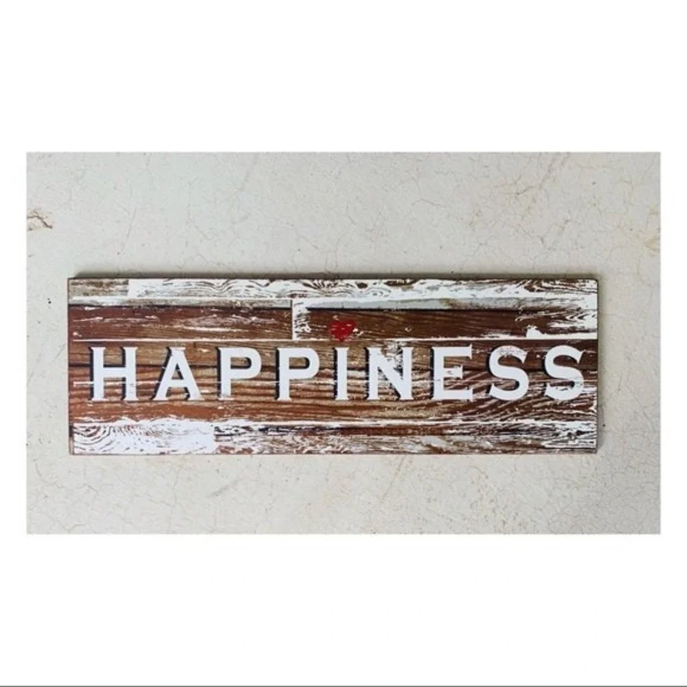 Happiness Home Wood Sign‎
